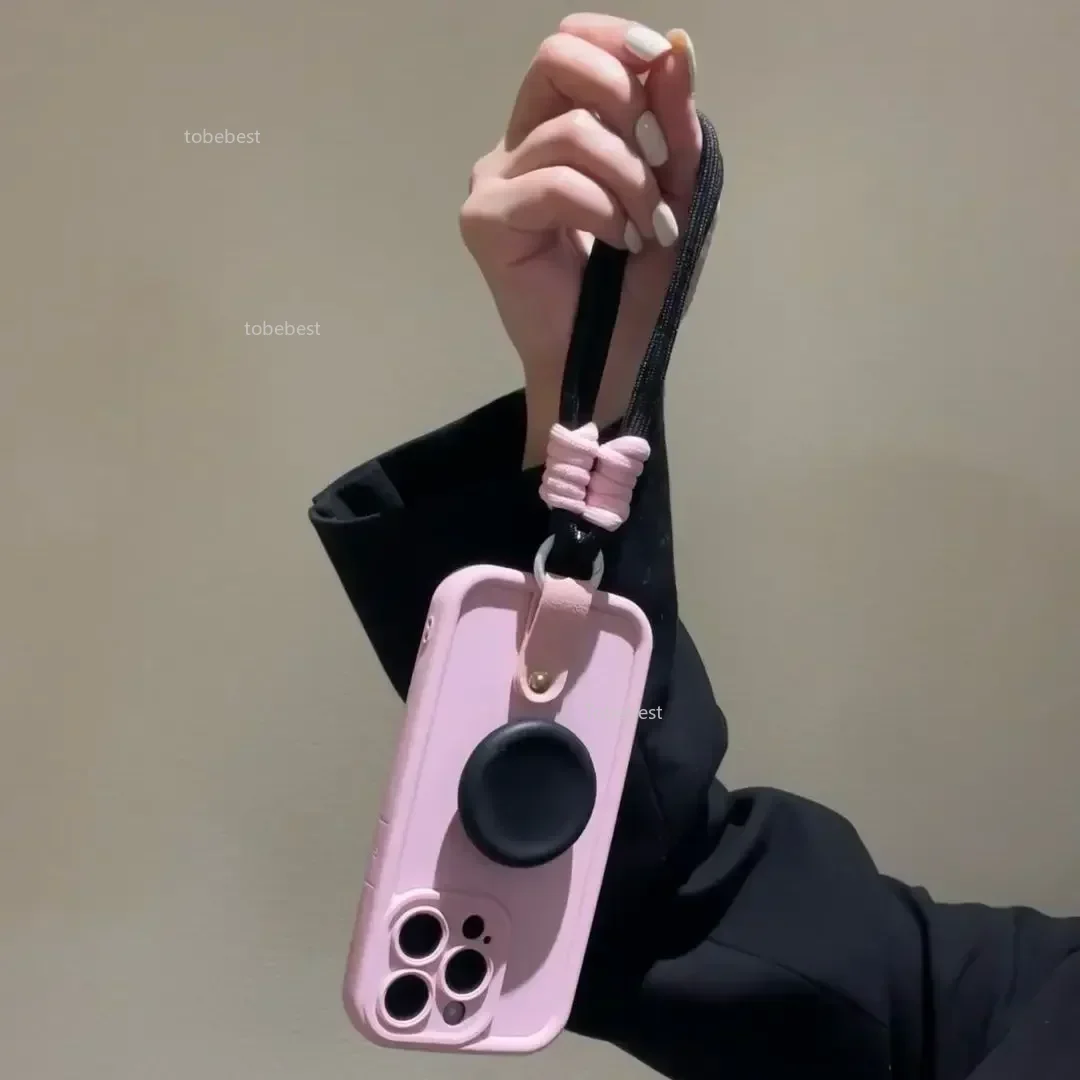 Silicone Case with Lanyard Wrist Strap and Stand