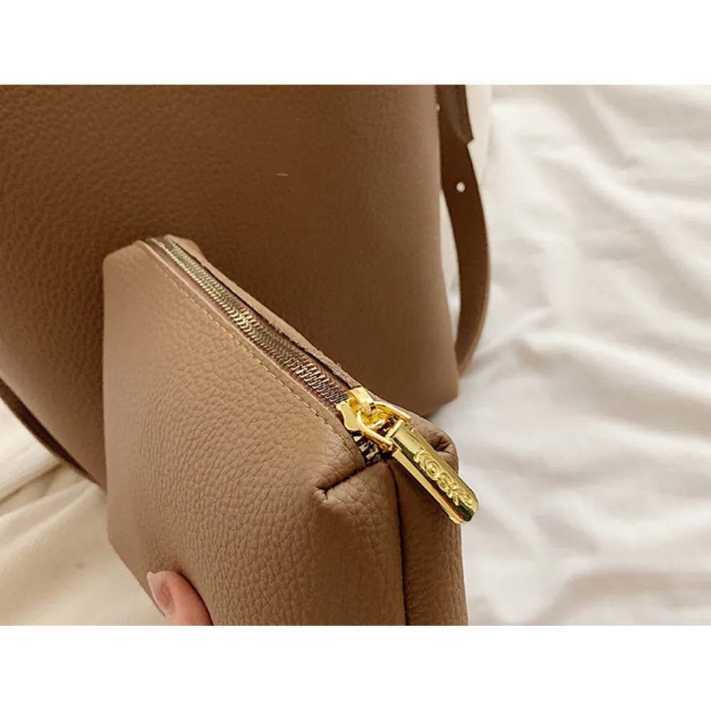 Large capacity bucket for women 2024 new casual soft surface crossbody bag, high-end sense, versatile commuting, niche_voghion.com
