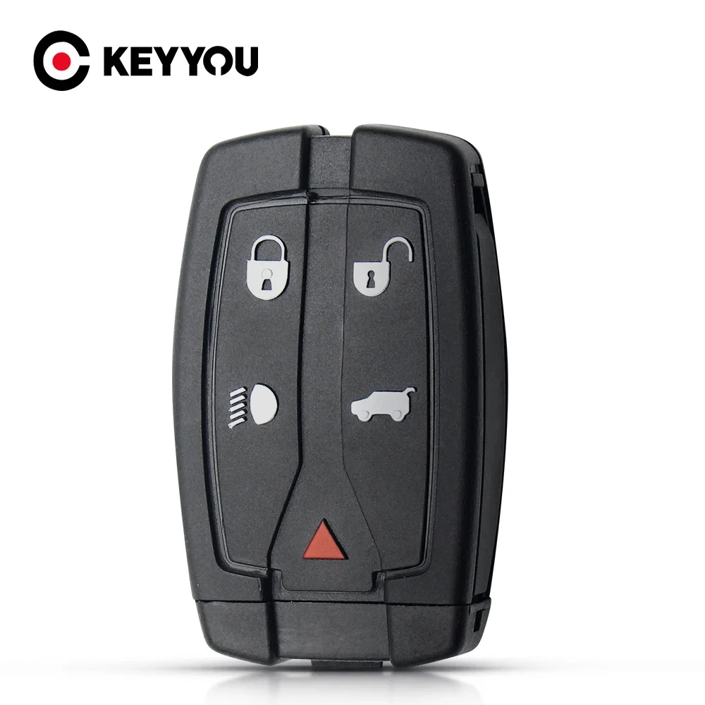 

KEYYOU, 5 кнопок для Land Rover Freelander 2 Discovery, дистанционный умный ключ, необрезанное лезвие, аксессуары для автомобиля