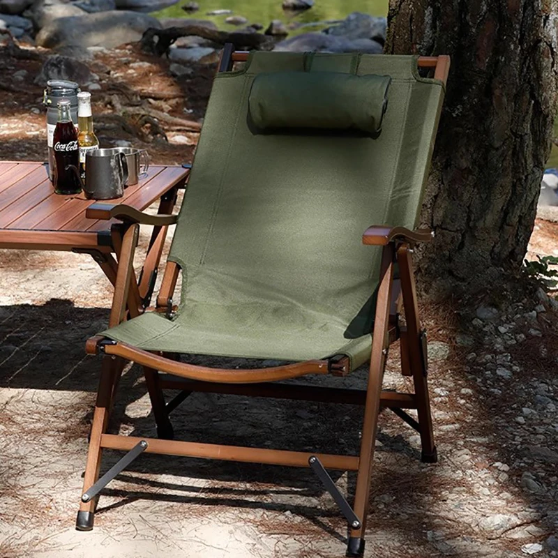 Soporte reclinable de madera para oficina, silla de suelo Industrial única para Hotel, Camping al aire libre, muebles de salón