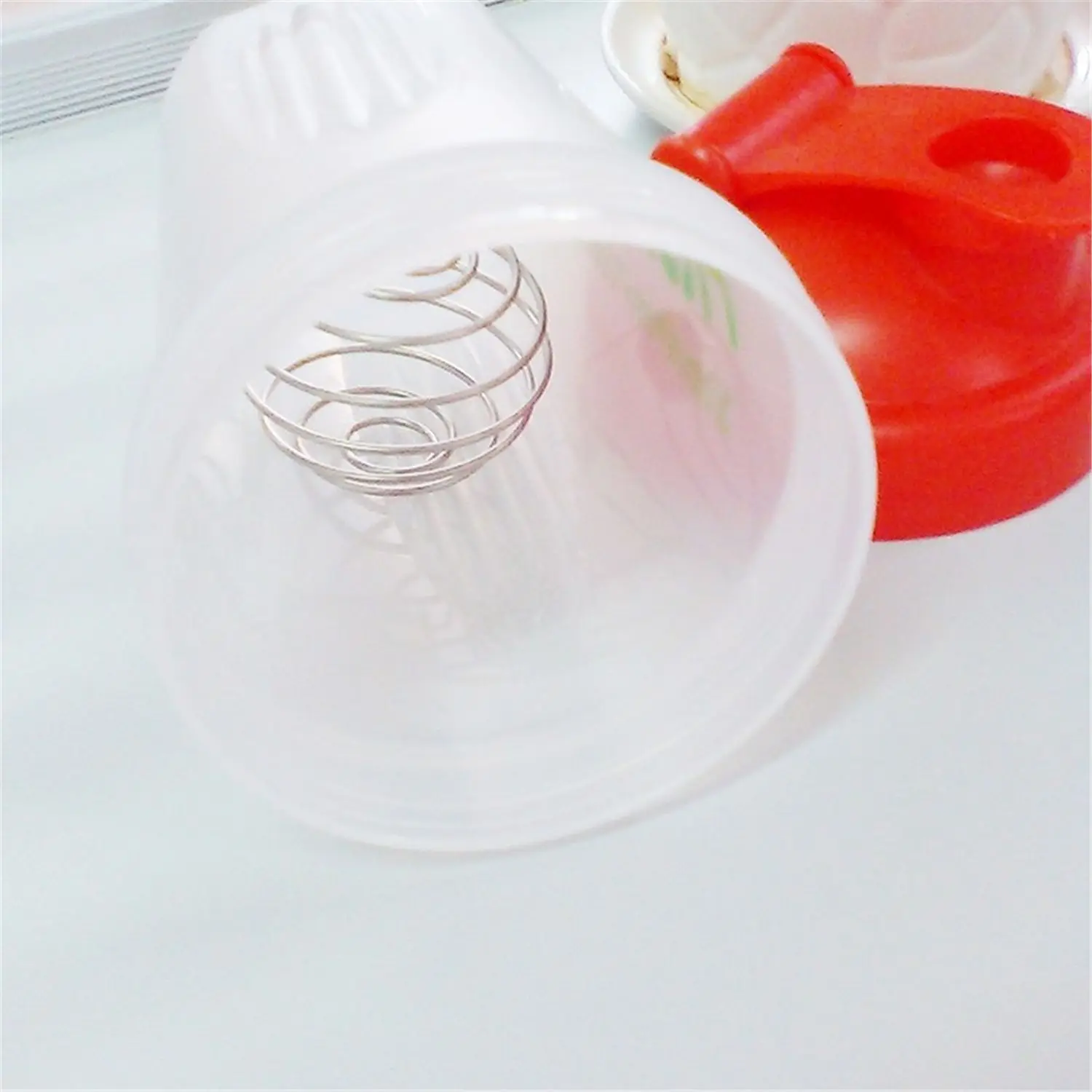 1PC New Dessert Tool Stainless Steel Shaking Cup Blender Wire Ball Mixed Agitator Protein Mixer