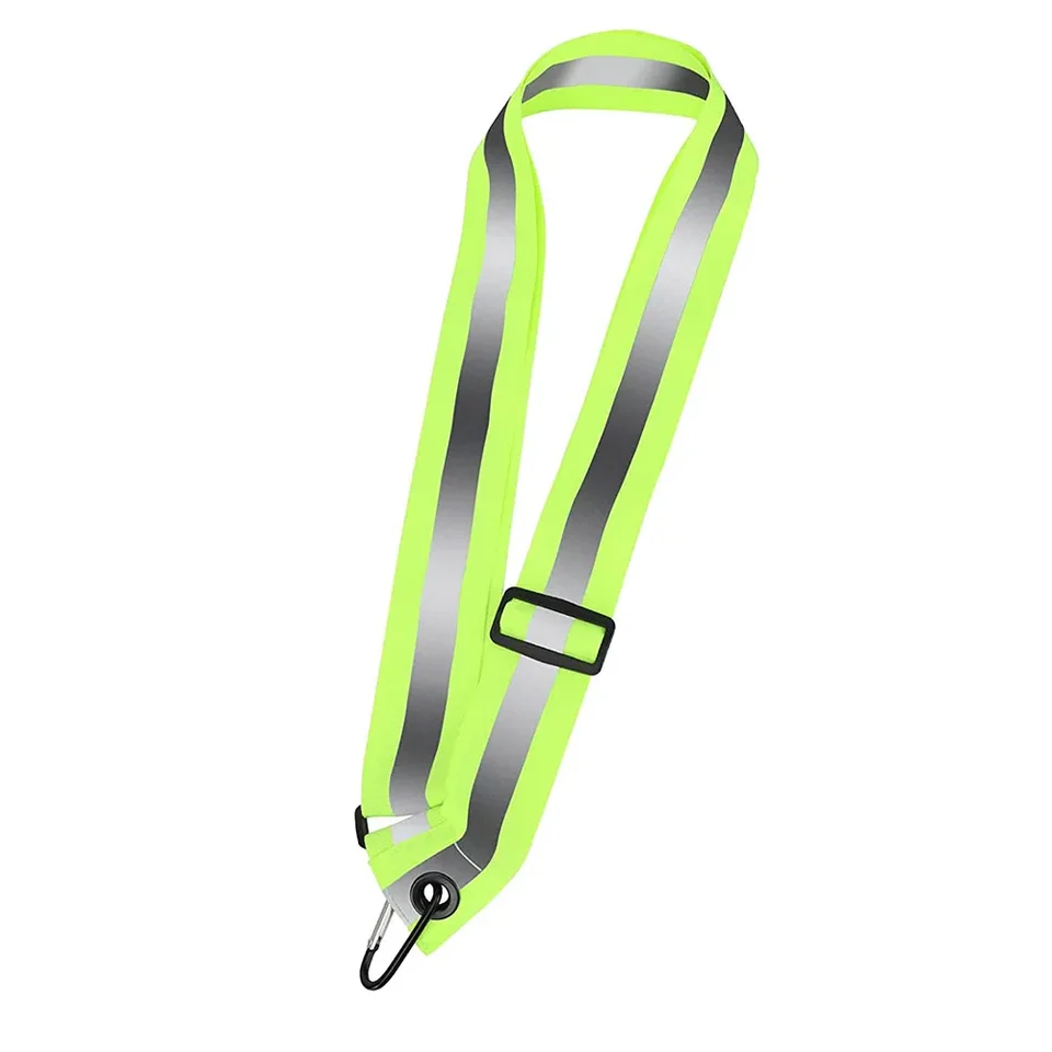 Reflective Safety Shoulder Belt High Visibility Reflective Elasticated Strip Adjustable Visible Night Safety Reflective Belt