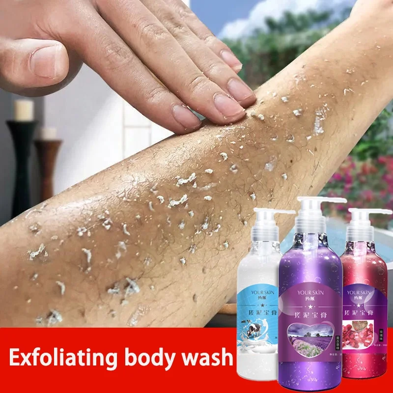 

Dead Skin Removal Body Wash Natural Deep Exfoliator Scrub Cleansing Peeling Gel for Face & Body Smooth Whitening