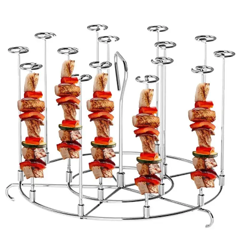 

Air Fryer Skewer Stand Skewer Stand For Pot Air Fryer Accessories Compatible With Pressure Cookers And For Kabob Grill Instapot