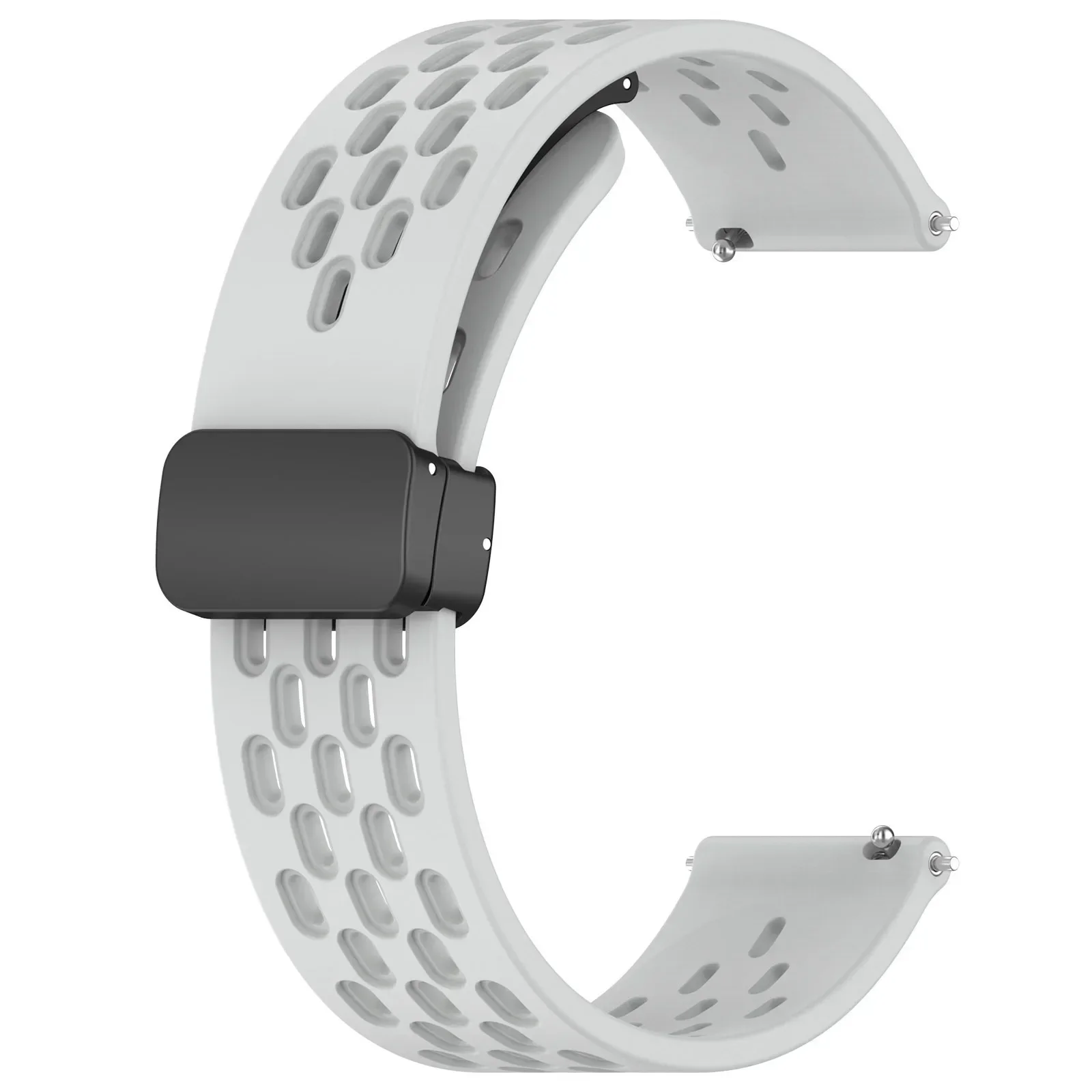 Breathable Magnetic Buckle Strap - Silicone Band for Smartwatches (20/22mm)