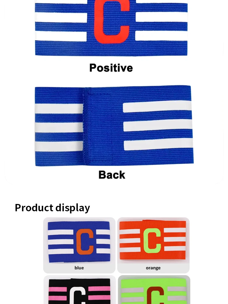 Verstellbares Fußball-Captain-Armband für Erwachsene und Jugendliche – bequemes und langlebiges Fußballband für Team-Captains – Detail 8