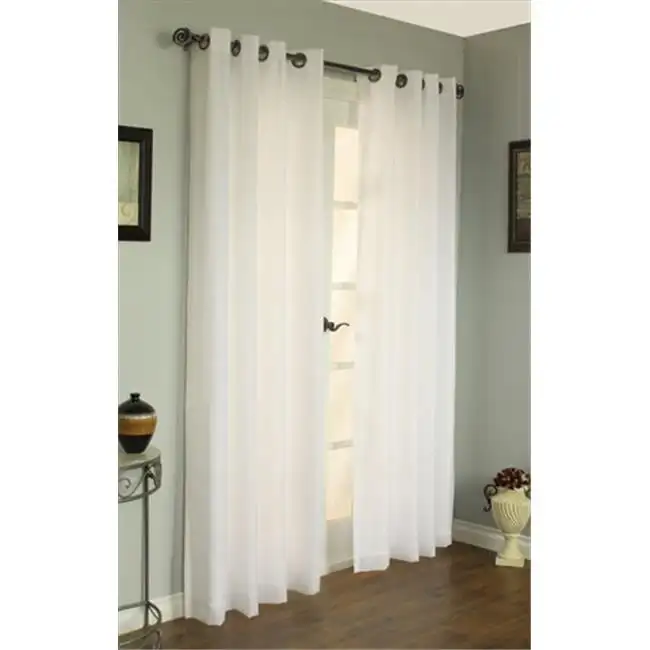 

Thermavoile Rhapsody Lined Grommet Panel 10 4 x 95 in., Ivory