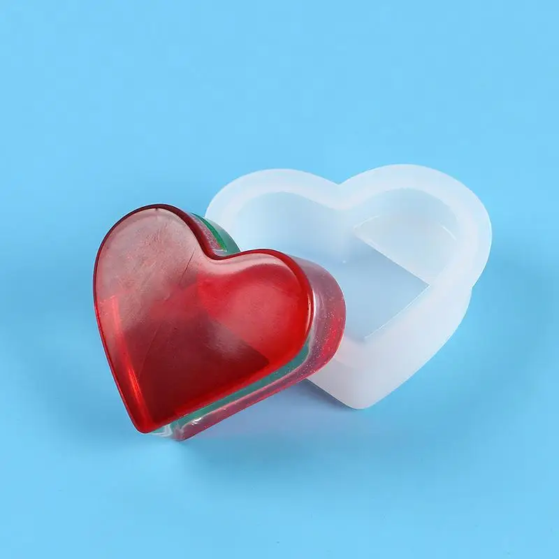Elegant Silicone Mold for Heart, Cloud & Flower Card Holders - DIY Desktop Ornaments with Epoxy Resin
