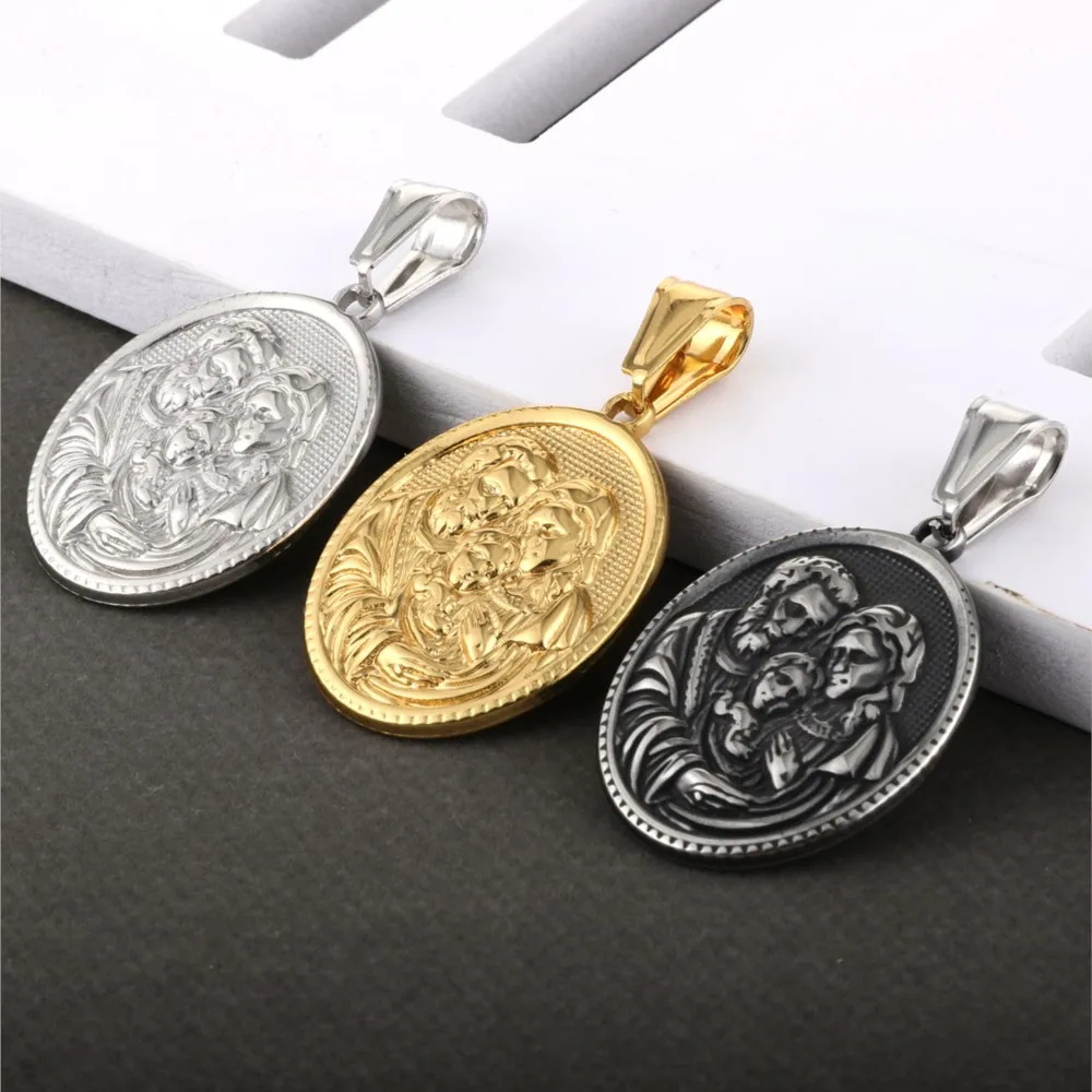 Holy Family Pendant Necklace 6