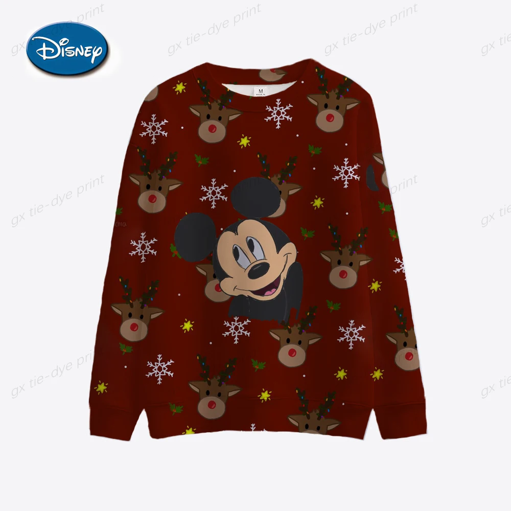 

Disney Mickey Mouse Series Women's Hoodie Cartoon Casual Spring and Autumn Sweatshirt Garment Long Sleeve Kawaii Cartoon Hoodie