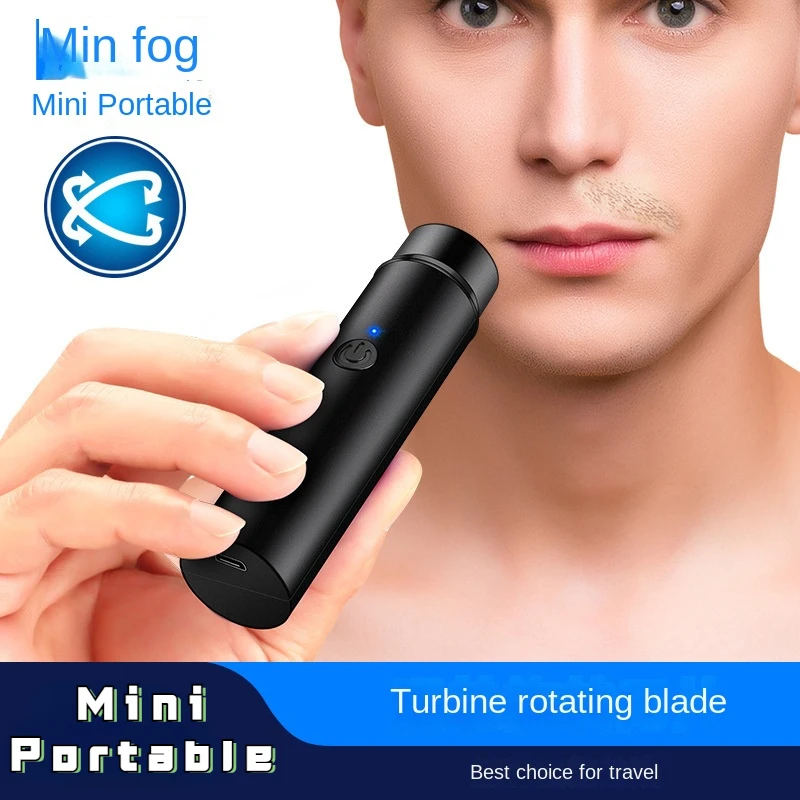 2023 New Mini USB Electric Shaver Long Lasting Mini Travel Portable Washable Car Rechargeable Shaver