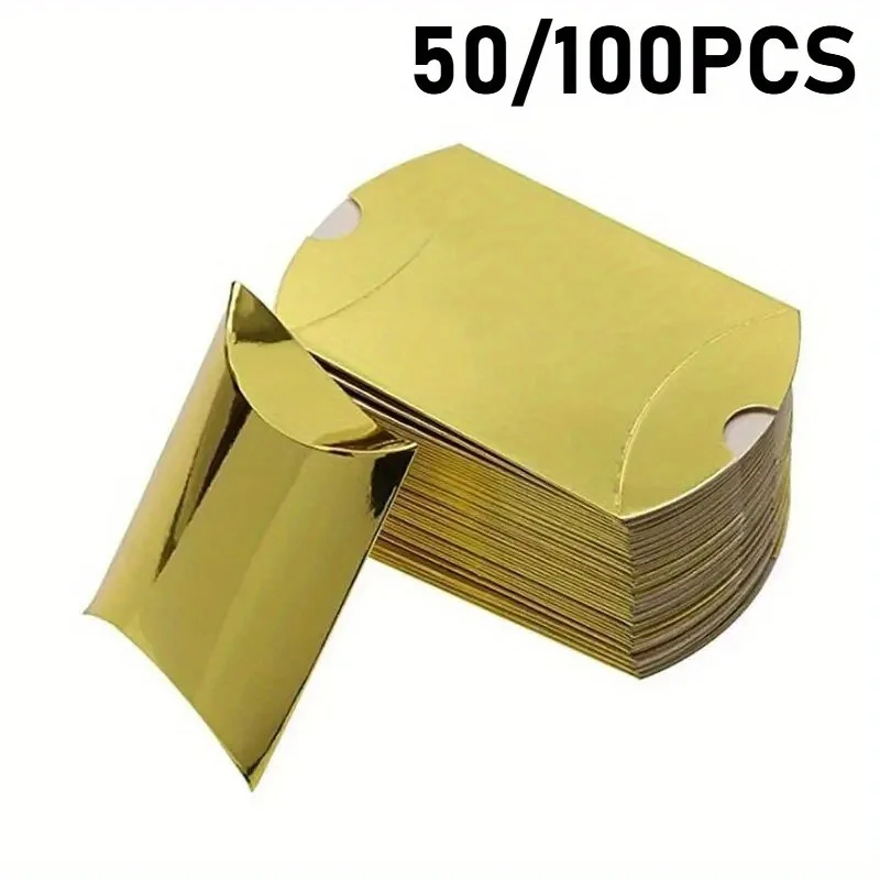 Cajitas De Regalo Kraft 5x5 Cm - 50 Unidades Con Cuerda De Yute, Estilo Vintage Para Bodas, Dulces O Fiestas