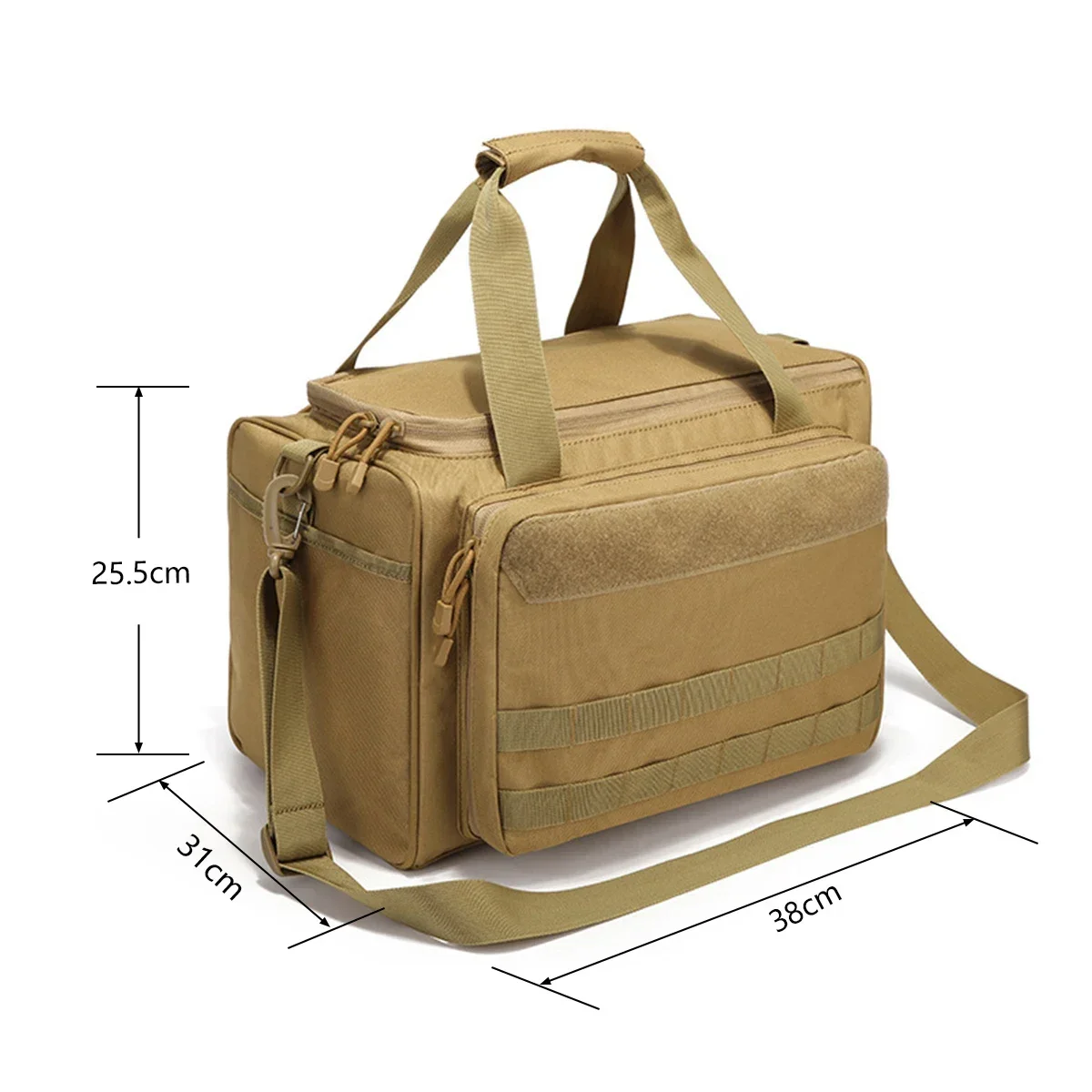 Tactical Gun Range Storage Bag Molle System Outdoor Nylon Case Bags Glock Pistol Shoulder Pack Hunting Gun Backpack