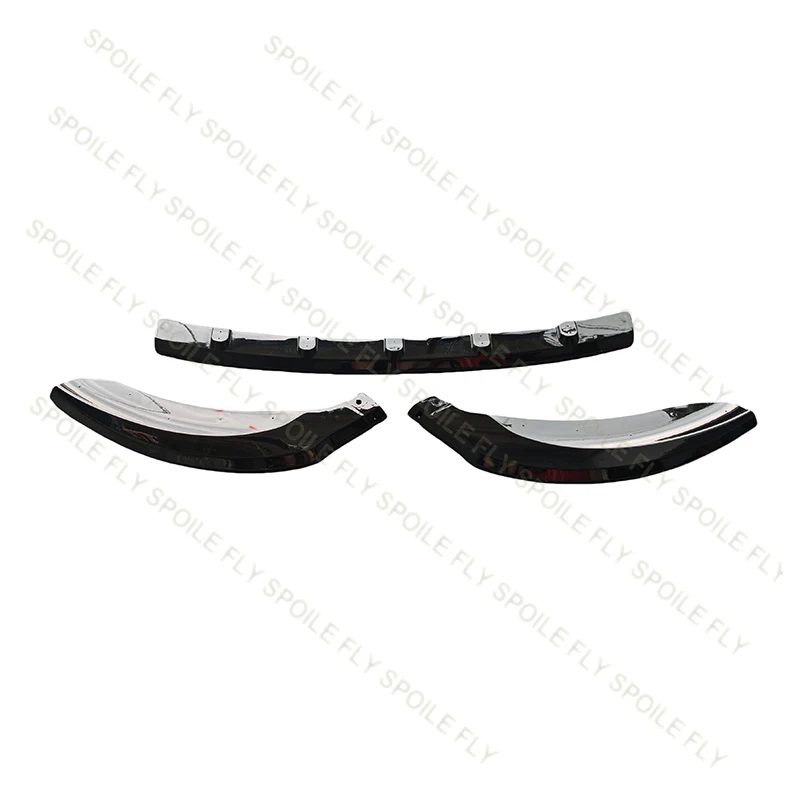 좌석 Leon MK2 Cupra/FR 2009 2010 2011 2012 고품질 ABS 3/Pcs 자동차 앞 립 범퍼 스포일러 광택 블랙 바디 키트