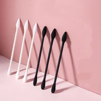 300Pcs/Box Double-ended Cotton Swabs Black And White Dual Color Cosmetic Cotton Swabs 2