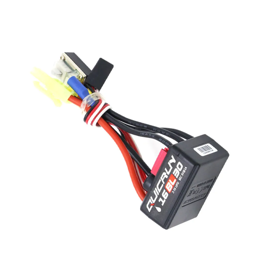 Hobbywing QuicRun 방수 브러시리스 ESC, 1/16 온로드, 오프로드, 버기, 몬스터 RC 카용, 16BL30, 30A
