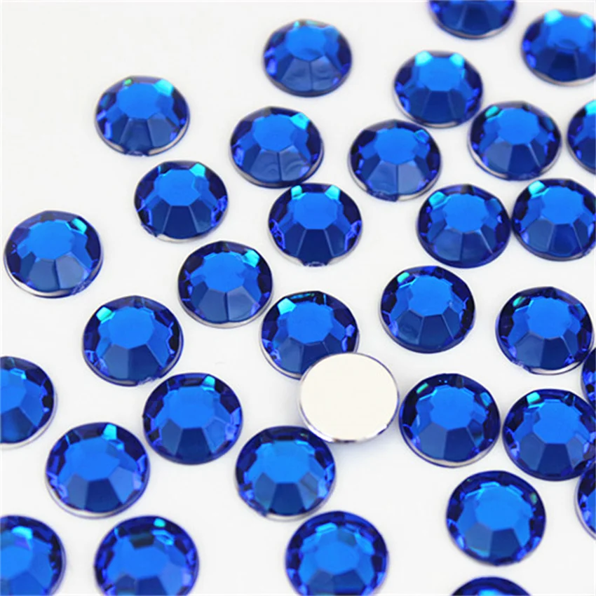 Micui 100 Stück 10 mm runde Acryl-Strass-Kristallsteine ​​mit flacher Rückseite, ohne Loch, für Kleidung, Kopfschmuck, Bastelarbeiten, Dekorationen, MC70 – Detail 14