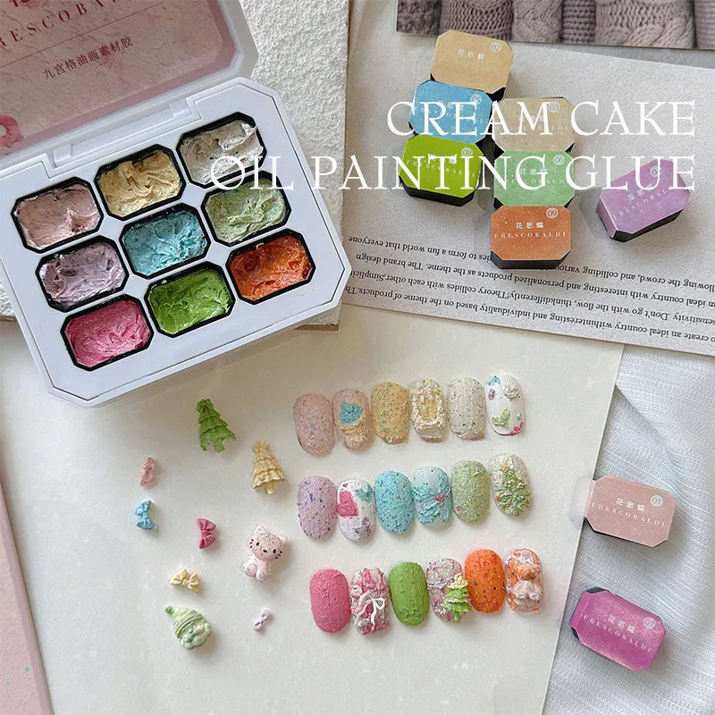 Vibrant 9-Color Nail Art Painting Glue for Salon-Quality Manicures