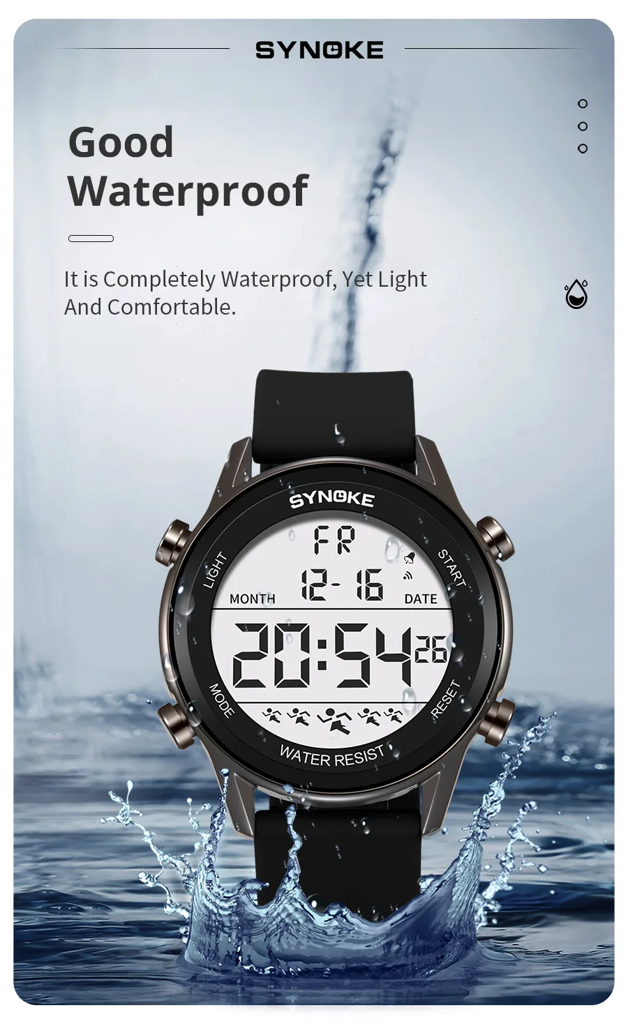 SYNOKE Men's Watch