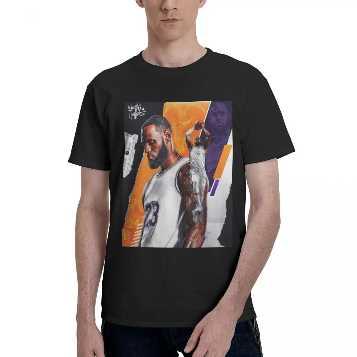 

Basketballer Team LeBroner And Jamess 2023 Basketball Stars (16) Move Top tee High grade Leisure Title Top Quality Eur Size