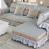 High End Embroidered Lace Sofa Cushion 17cm Edge Cushion Four Seasons Hot Selling Fabric Sofa Cushion Anti Slip Sofas Cover 4