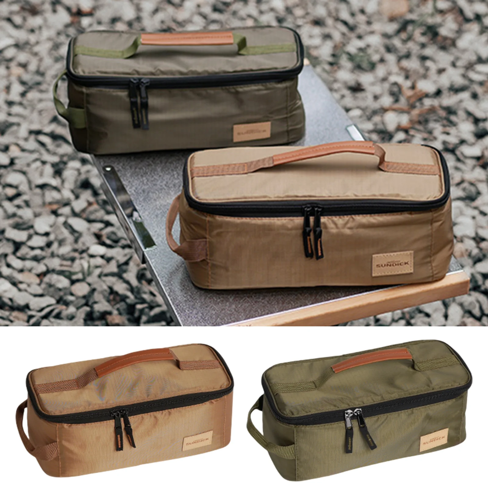 

Outdoor camping cutlery bag Large capacity cutlery tote bag Portable picnic carry travel supplies to organize clutter