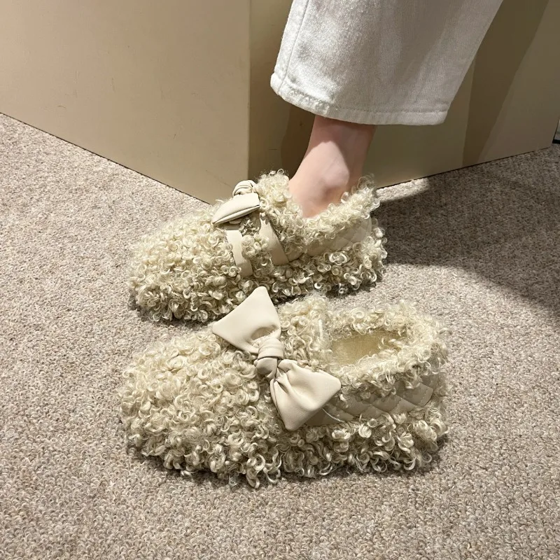 

Женские ботинки из высококачественной овечьей шерсти, с изоляцией