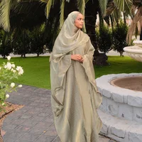 Abayaa musulman Abaya dubaï luxe Kebaya caftan turquie glace fleur rides strass élégant Cardigan Robe musulmans femme vêtements 4