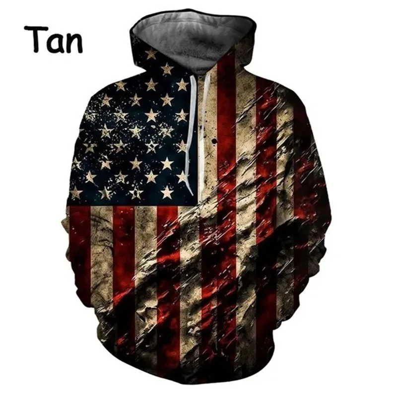 thumbnail image 1 of Sudadera con capucha con estampado 3D de la bandera estadounidense para hombre, sudaderas personalizadas para hombre, sudaderas de talla grande, novedad en sudaderas y sudaderas, 1 of 5