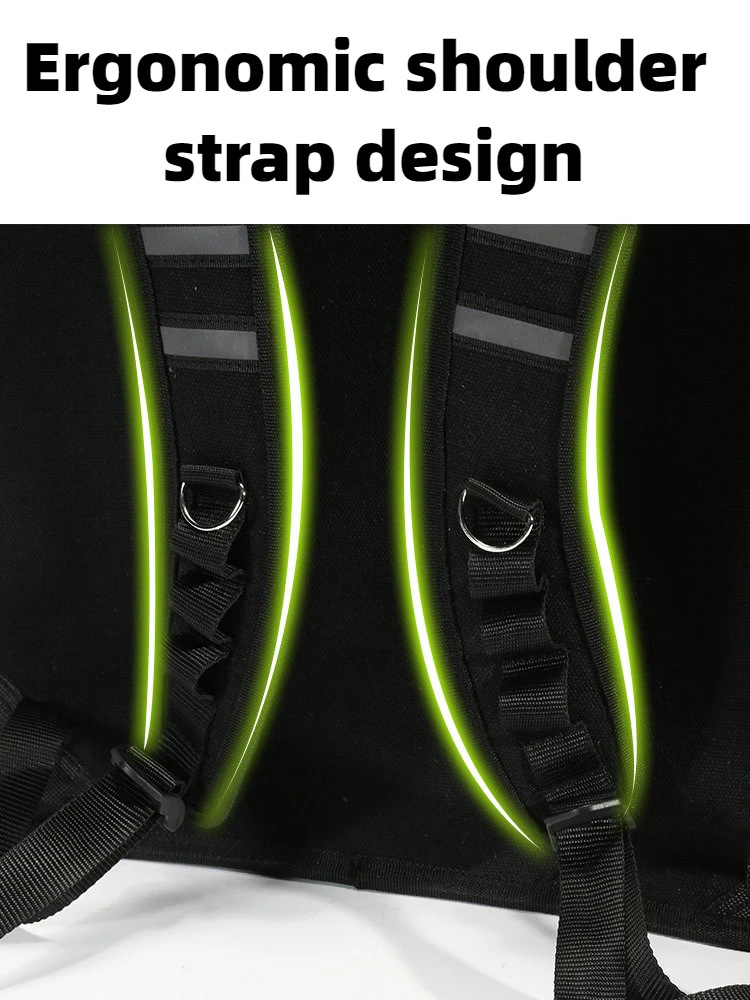Professional Tool Backpack Oxford Cloth Multifunctional Tools Organizer Large Storage Bag Portable Electrician Accessories 3