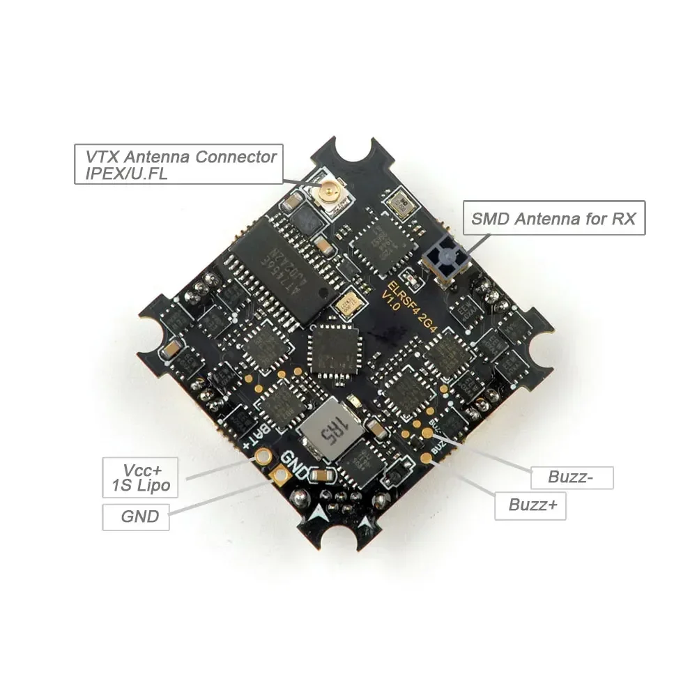 Contrôleur de vol AIO F4 5 en 1 avec récepteur ELRS 2.4GHz et VTX 400mW