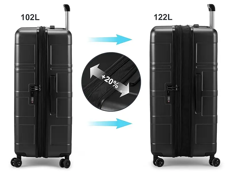 luggage set carryon carry on check-in checked suitcase 2 3