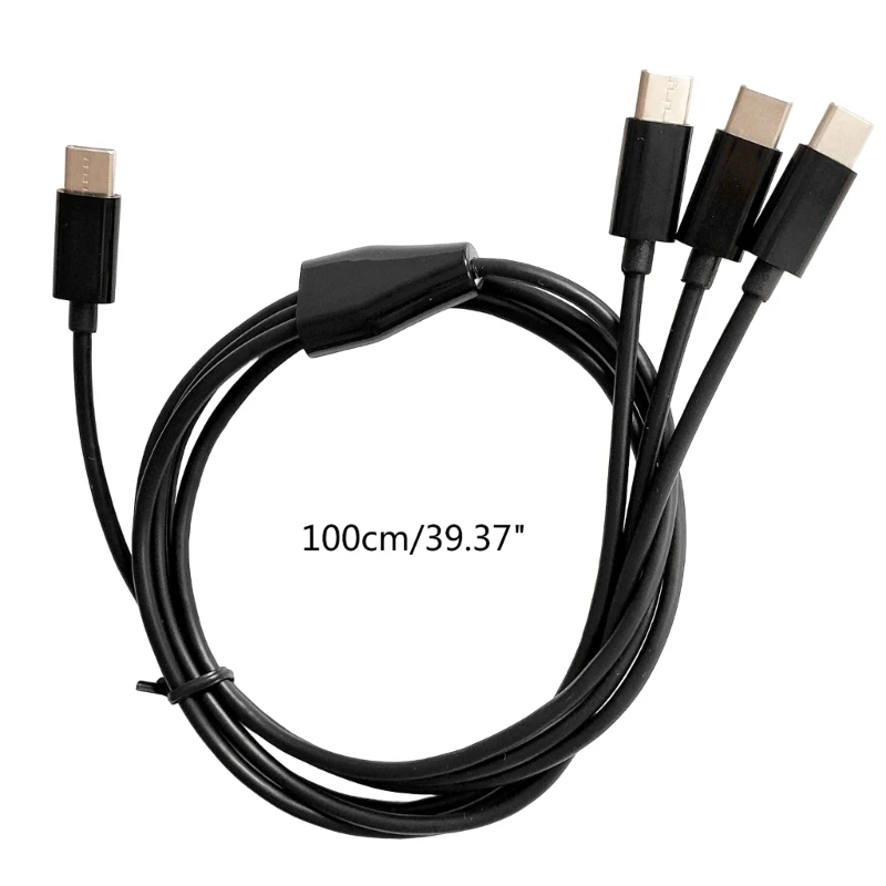 3 in 1 Type C 케이블 USB C to Type C 충전 케이블 전화 태블릿용 데이터 코드