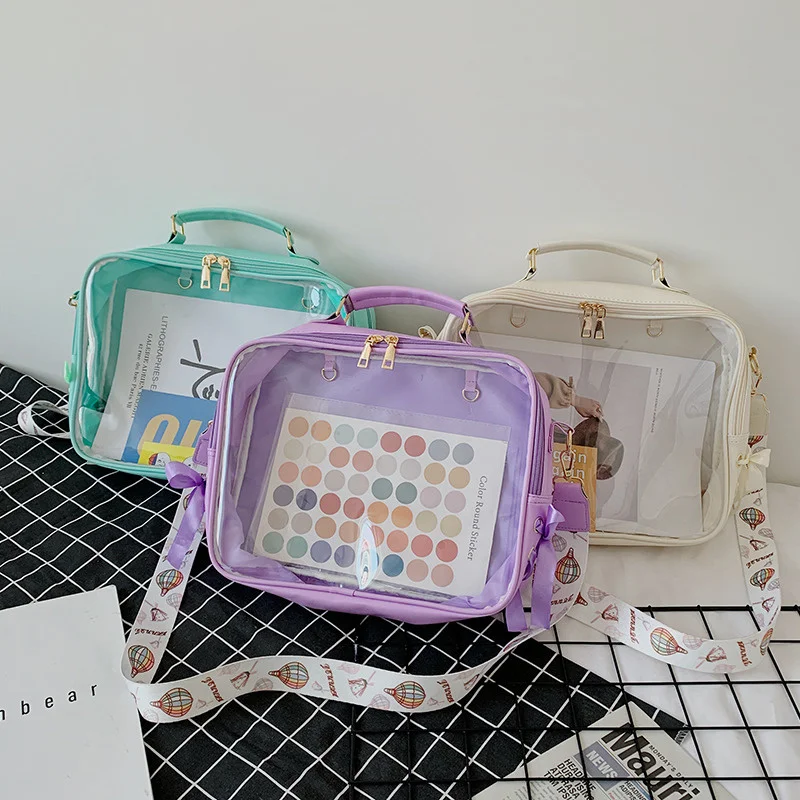 Ita Bag Cute Female Clear Backpack Transparent Backpacks Ita Shoulder Bag  for Teenage Girl Women Jelly Itabag Bagpack 6