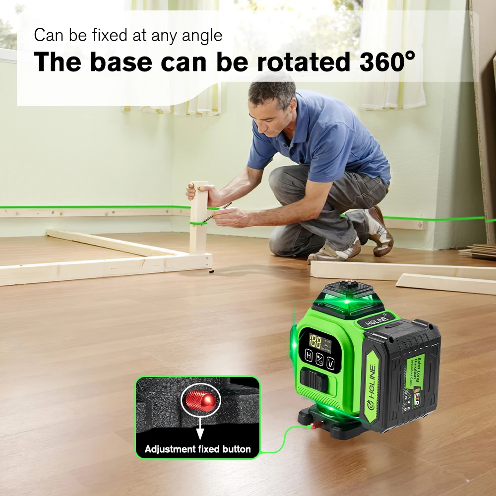 16 Lines Laser Level APP Remote Control Horizontal Vertical Levels Machine Power