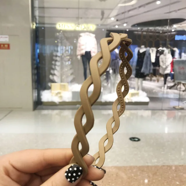 Fashion Pearl Non-Slip Rhinestone Hairbands Elastic Flower Women Hair Hoop Bands Headband Bezel Girls Hair Accessories Headdress 05