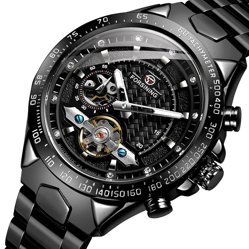 

New Watch for Men Automatic Mechanical Movement Top Brand Luxury Business Male Watches High Quality Waterproof Chronograph