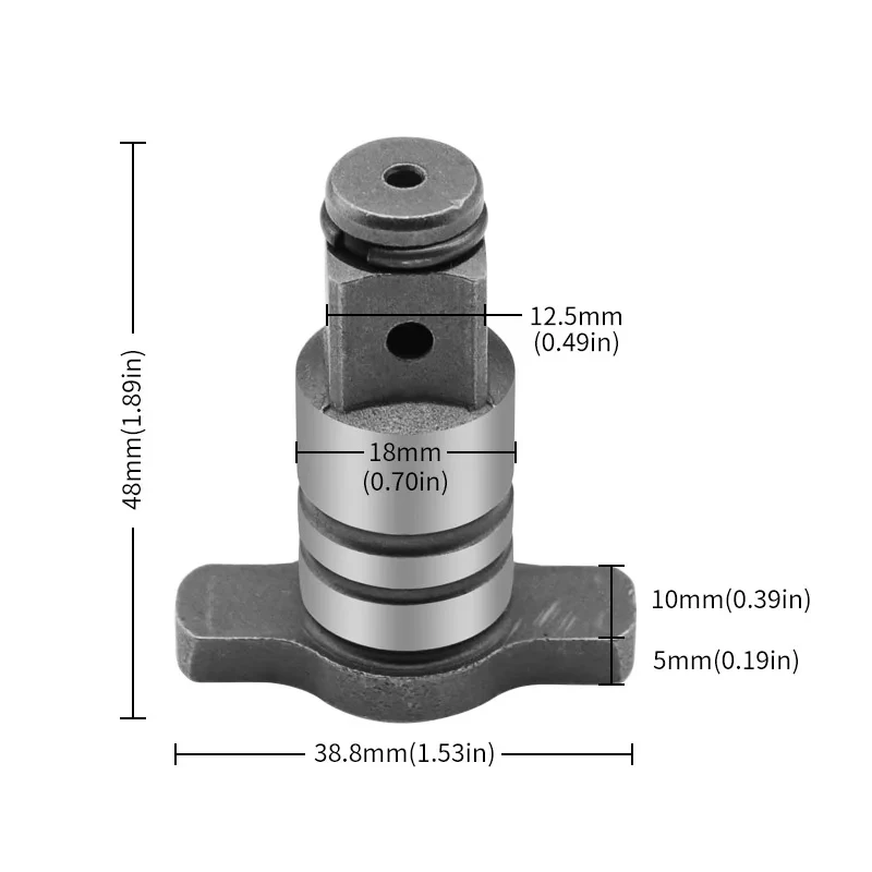 2-Pack Shaft Conversion Heads For Electric Wrenches - Magnetic Adapter For Drill Bits & Sockets