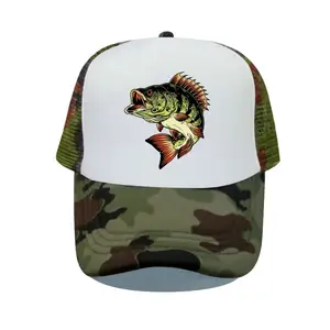 Fish Hub Trucker Cap Men Funny Fishing Hat Baseball Cap Cool