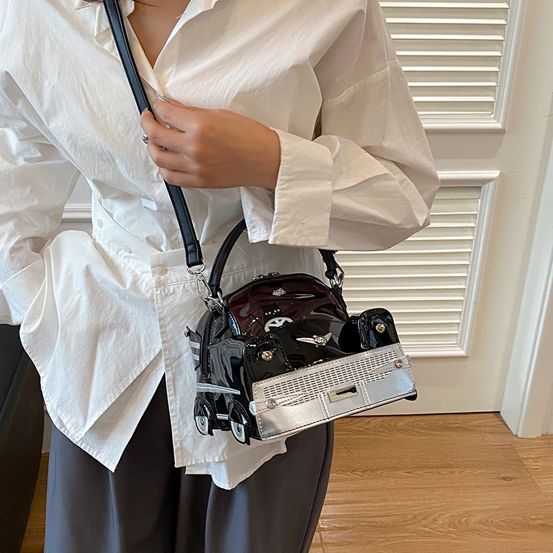 Mini Kleine Auto Form Umhängetasche Weibliche Persönlichkeit Spaß Handtasche Mode Kupplung Tasche Damen Casual Reise Cross Body Telefon Taschen – Detail 24
