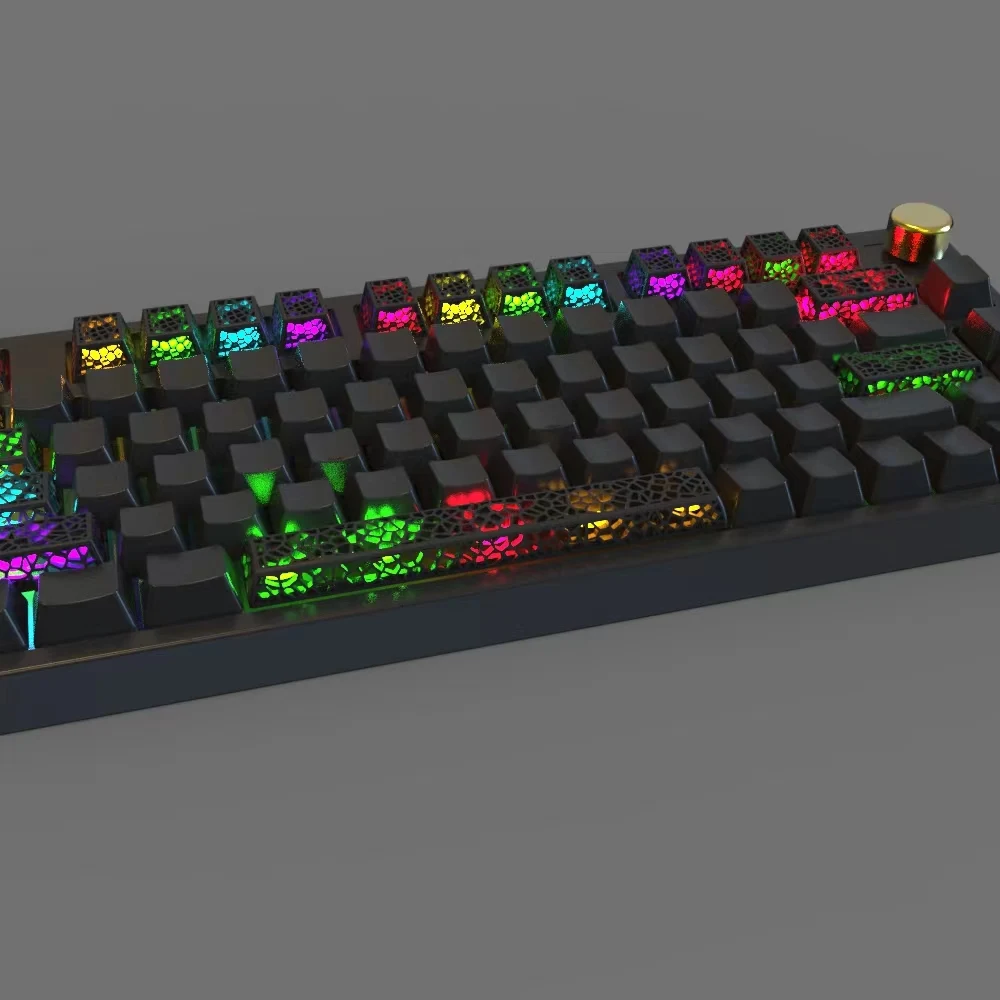 メカニカルキーボード用のカスタムレジンキーキャップ,バック