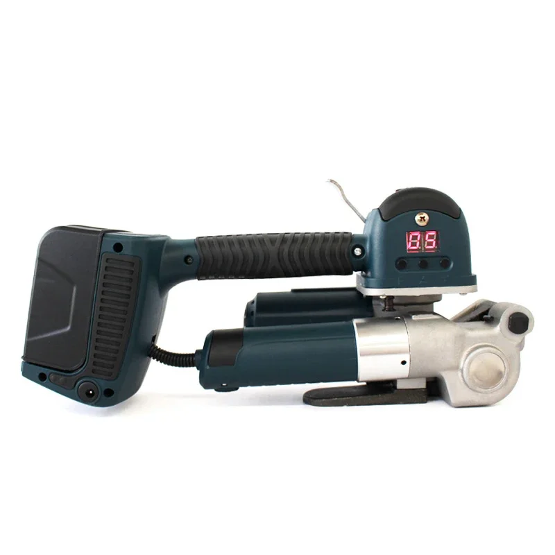 Electric strapping machine, manual portable packaging machine, with battery, friction hot melt PP, PET, multi scenario use