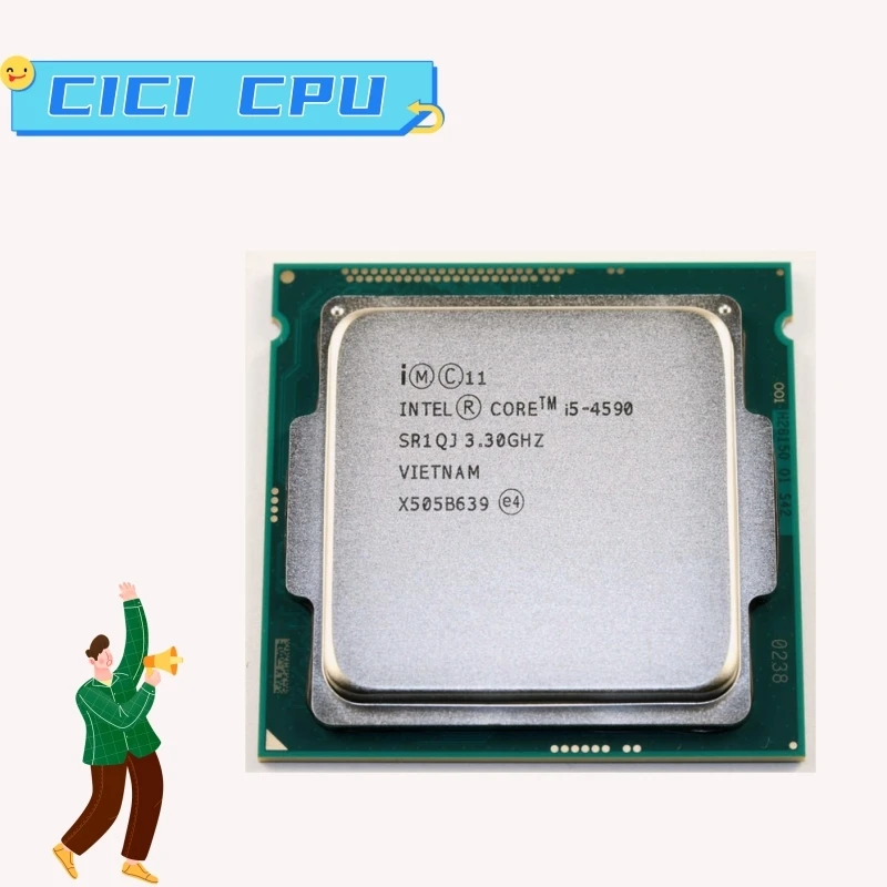 Core I5 4590 I5-4590 Lga 1150 3.3Ghz Quad-Core 6Mb Ram Ddr3-1600 Ddr3-1333 Hd4600