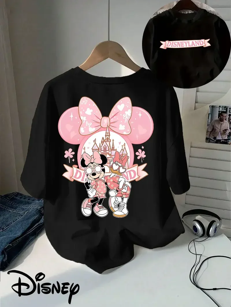 뉴 썸머 허니 자르 - 디즈니 미키 미니 패턴 코튼 편안한 루즈핏 반팔 남아 및..