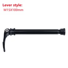  CNC Mountain Bike Quick Release Skewer Shaft 100×15 Aluminum MTB Bicycle Thru Axle Lever 142x12 