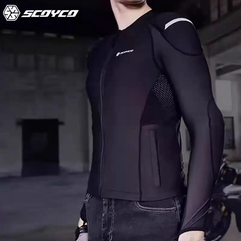 Men's SCOYCO Motorcycle Armor Clothing Summer Breathable Knight Riding Motorcycle Racing Suit Soft Armors Clothes Anti Wrestling