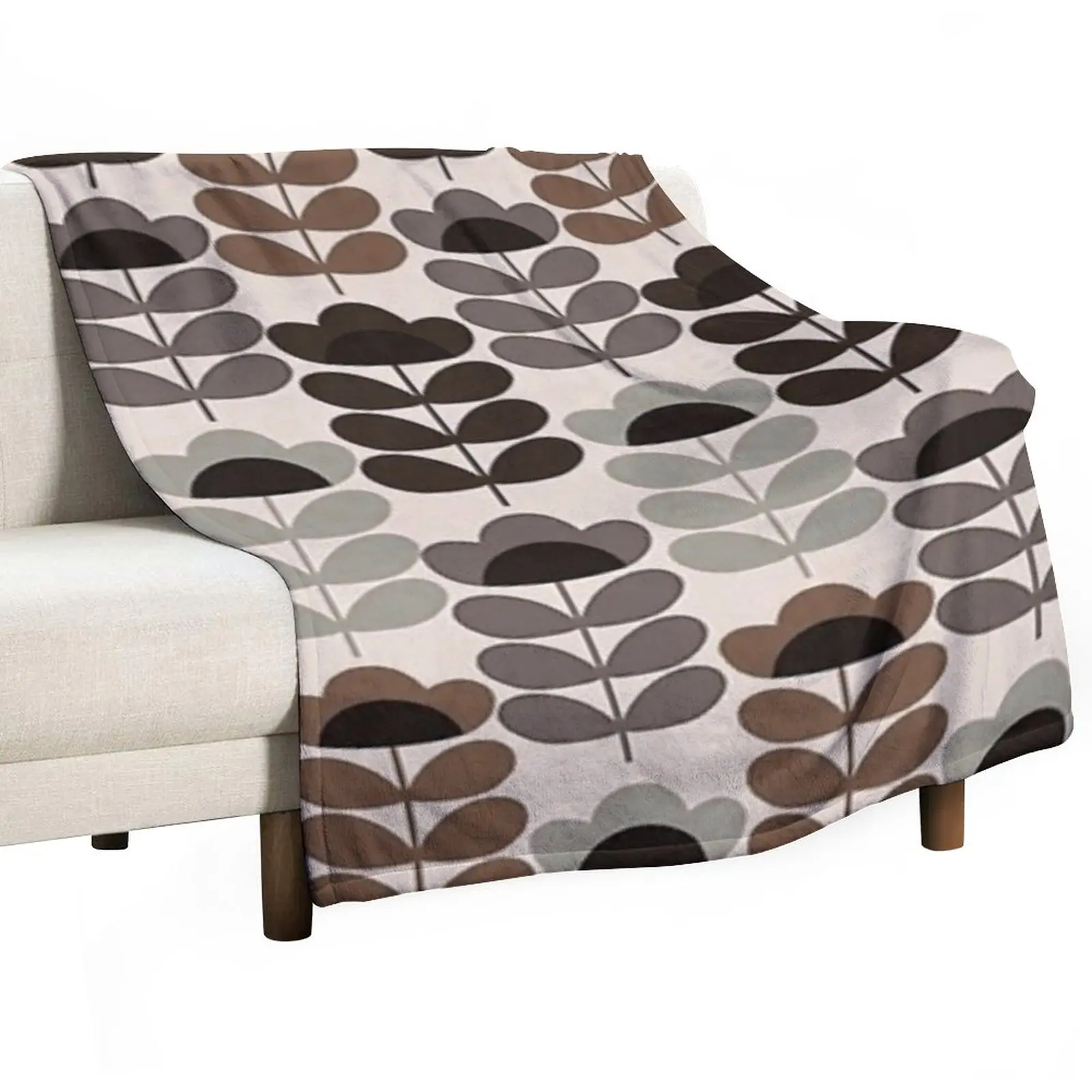 

orla kiely stem flowers patterns,orla kiely design Throw Blanket For Sofa Plaid on the sofa sofa Luxury Blanket