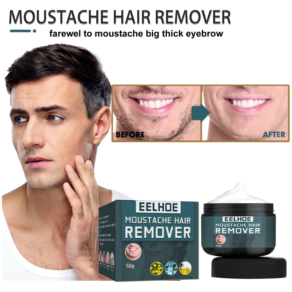 50g Men Moustache Hair Removal Cream Depilatory Body Armpit Chest Leg Beard Shaving Mild Gentle Painless Beauty Health Care