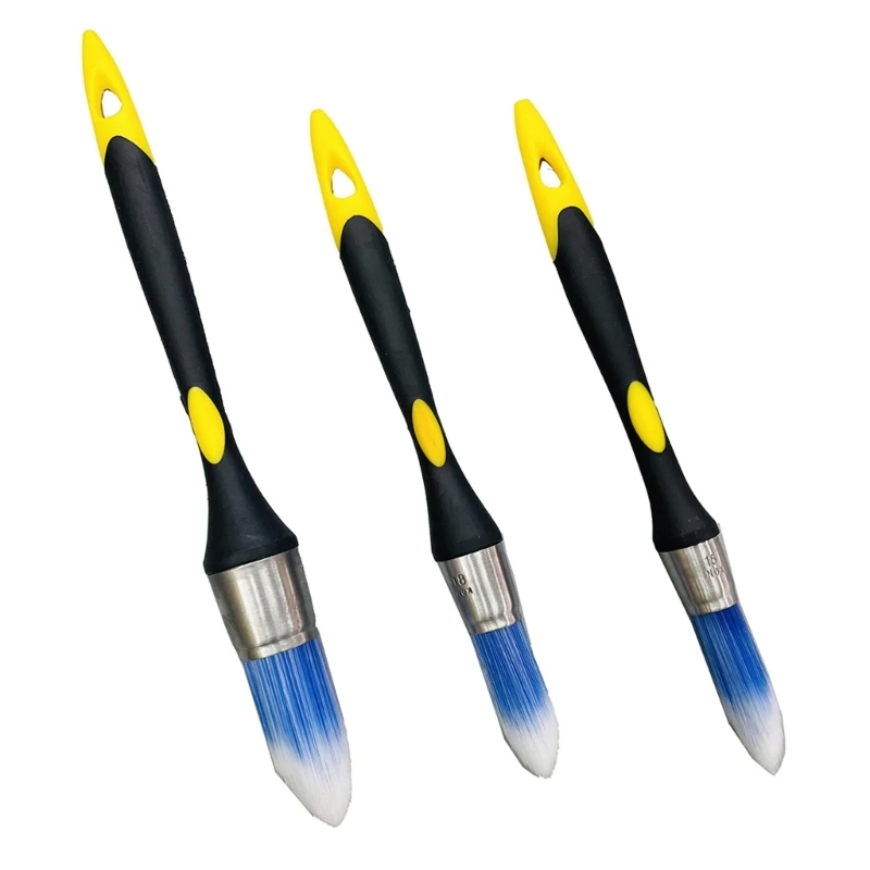 Small Paint Brushes Rubber Paint Brushes 5/8&rdquo; 3/4&rdquo; & 1&rdquo; Trim for DIY