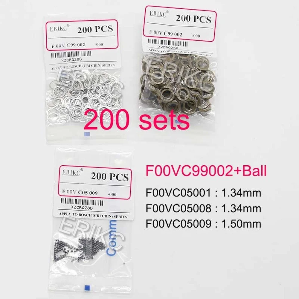 ERIKC F00VC99002 Diesel Injector Valve Repair Kits Steel Ball